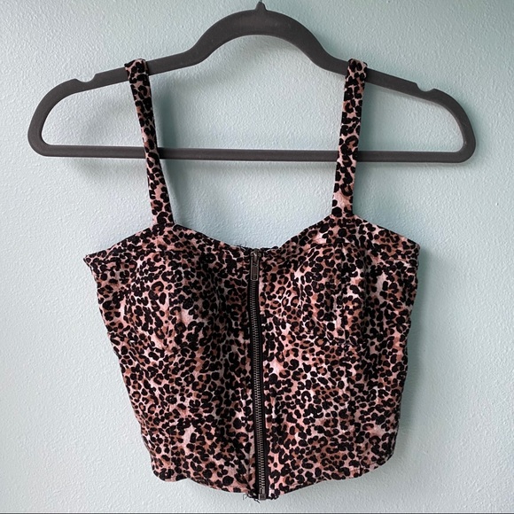 Leopard PacSun Bustier Top - Picture 1 of 3